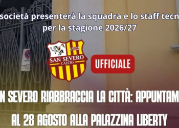 IL SAN SEVERO RIABBRACCIA LA CITTA’: APPUNTAMENTO AL 28 AGOSTO IN PALAZZINA LIBERTY.